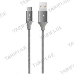 Ttec Alumicable USB-A To US-C Charge/Data Cable 2.0 120cm 2DK18UG