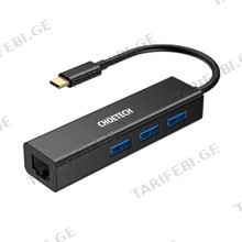 Choetech HUB-U02 4-In-1 USB ჰაბი