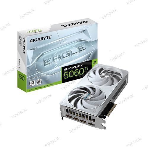 ვიდეობარათი - Gigabyte RTX 5060 Ti 8 GB Eagle Ice Oc