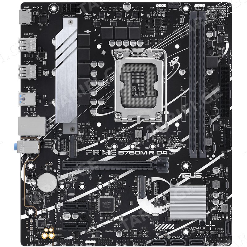 დედა დაფა ASUS PRIME B760M-R D4 90MB1HA0-M0EAY0 S1700 B760 2XDDR4 M.2 HDMI MATX