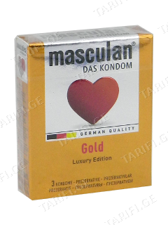 პრეზერვატივი "MASCULAN Gold" N3 *