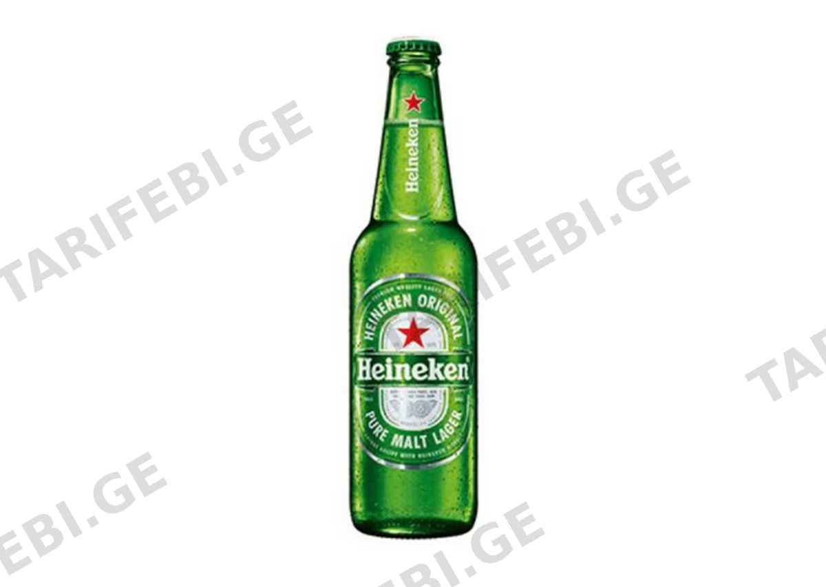 ლუდი Heineken შუშა - 0.5L