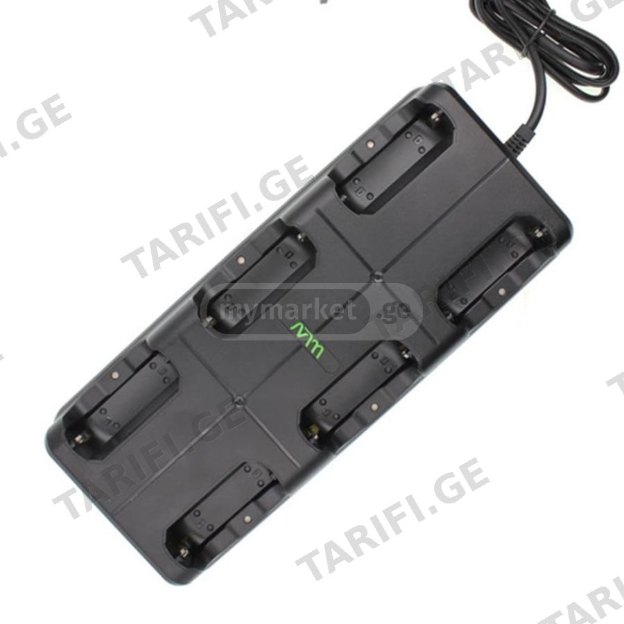დამტენი 6-პოზიციური (Baofeng T20 / KD-C1/С2)