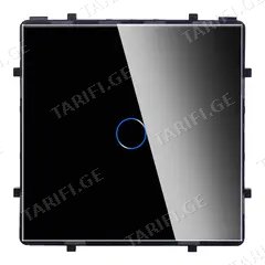 ჩამრთველი ჩარჩოს გარეშე სენსორით Socket Elegant Wireless Wi-Fi 1 შავი