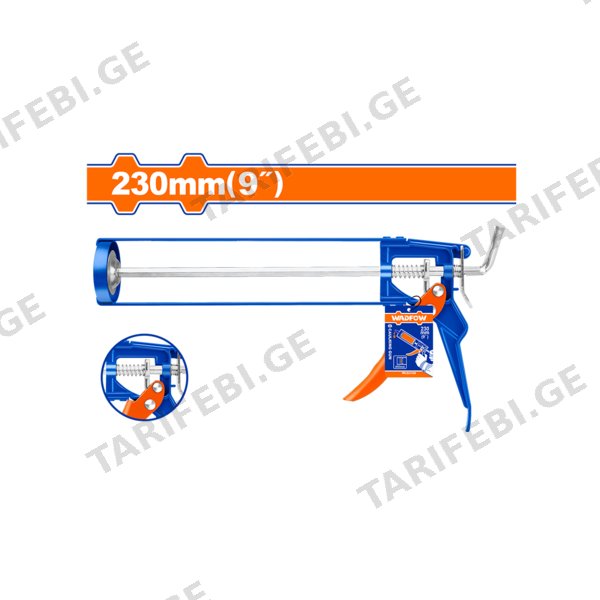 სილიკონის პისტოლეტი 9" (WCG3109) WADFOW