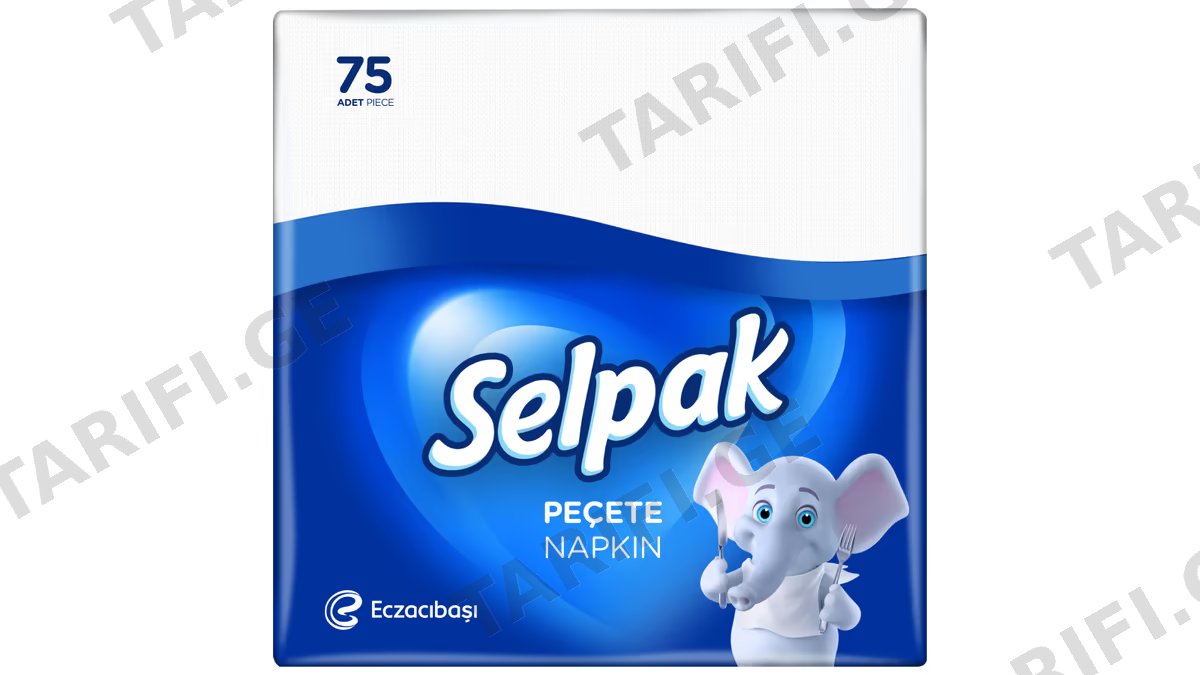 სელპაკი ხელსახოცი 24x75ც 2 ფენა