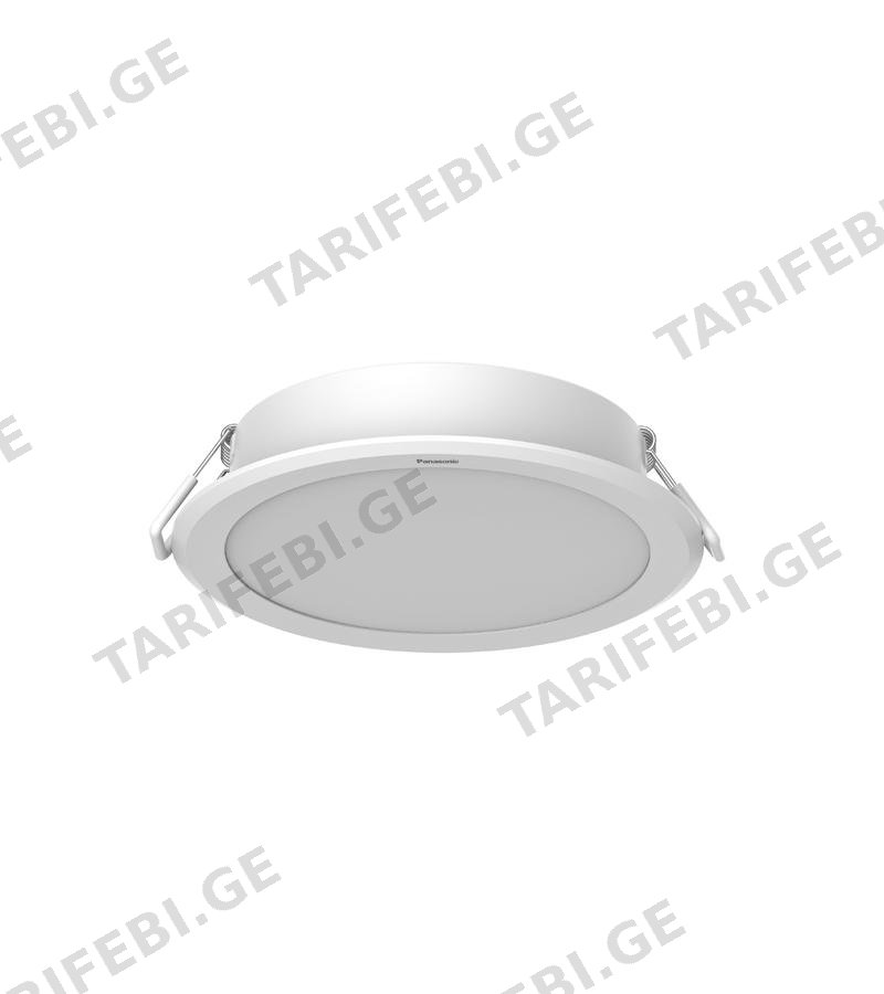განათება ”LED ჩასასმელი მრგვალი 6500K 6.5 W NNV70060WE1E Panasonic
