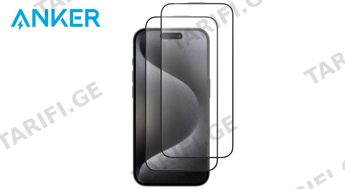 iPhone 16 Pro ANKER Tempered Glass 2 Pack.