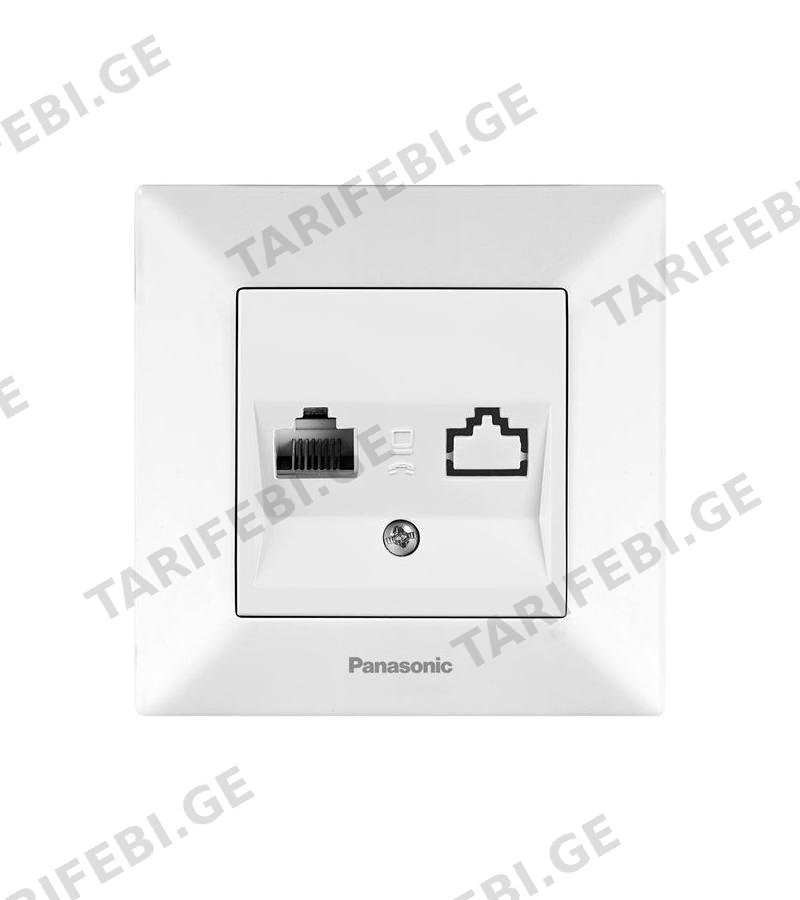 როზეტი PANASONIC ARKEDIA SLIM კომპ. Tekli Data თეთრი