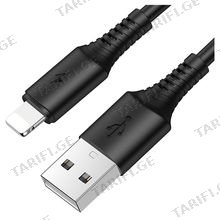 Borofone BX47 Coolway charging data cable for Lightning Black