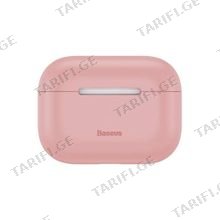 Baseus Super Thin Silica Gel Case For Airpods Pro WIAPPOD-ABZ04 Pink ყურსასმენის ქეისი