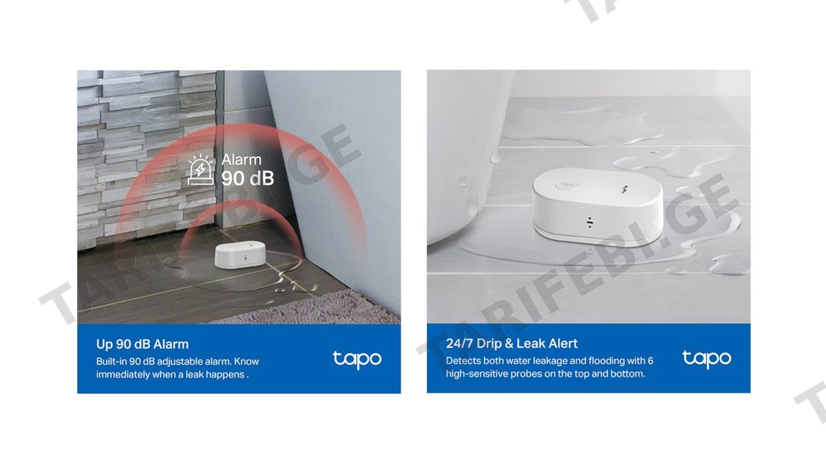 TP-LINK Tapo T300 Smart Water Leak Sensor ჭკვიანი წყლის გაჟონვის სენსორი (2364)