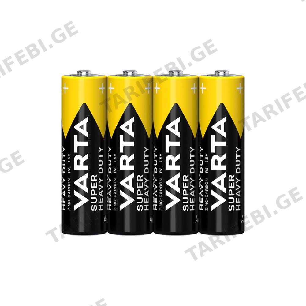 ელემენტი მარილოვანი VARTA Superlife AA Varta 1.5 V 4 ც