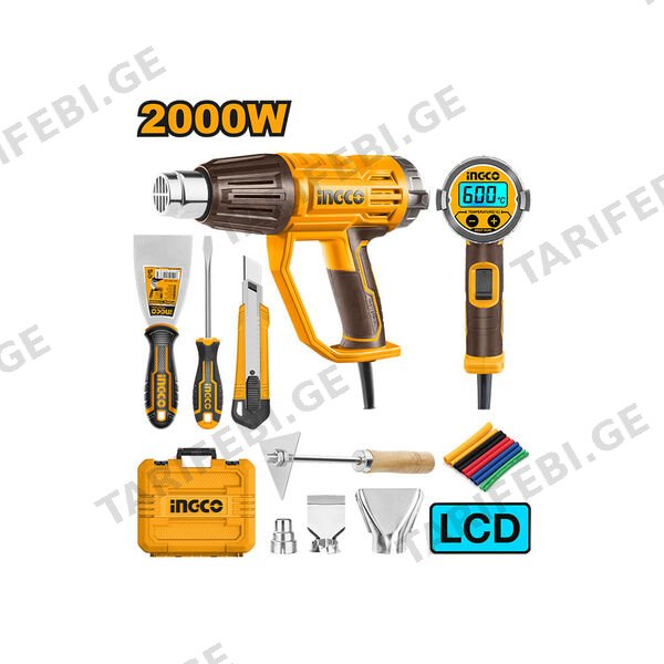 ტექნიკური ფენი LCD 2000W Li-Ion Proline INGCO (HG2000581)