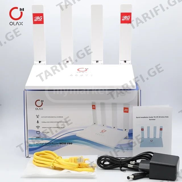 4G Wifi როუტერი OLAX MC50 PRO , 4G როუტერი , 4გ როუტერი, 4G