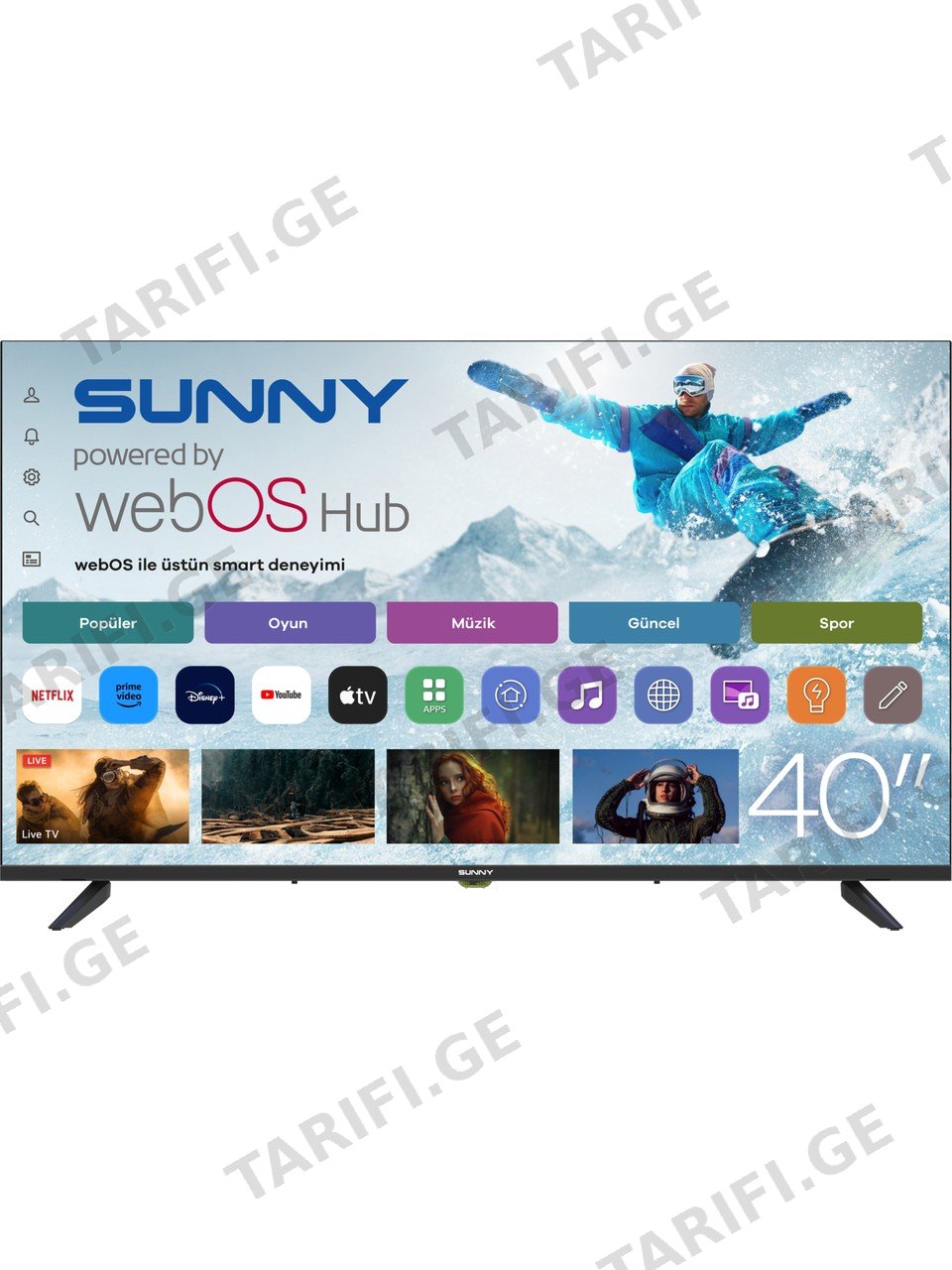 SUNNY 40'' (SN40LEDM-W02S) WebOS