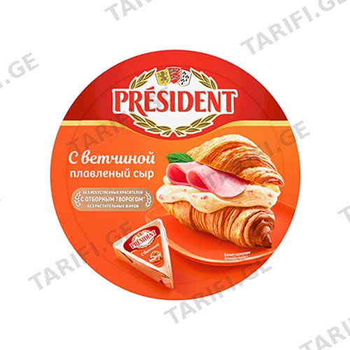 ყველი მდნარი ლორით /პრეზუდენტი/ 140გრ