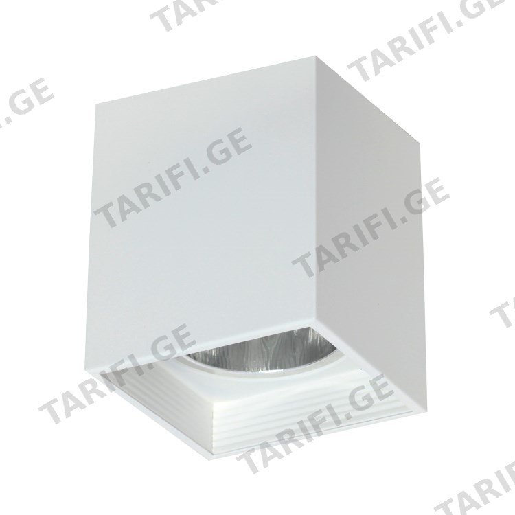 სანათი წერტილოვანი Luminex Downlight square 7252 1x60W E27 თეთრი