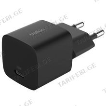 BELKIN 25W USB-C PD WALL CHARGER WITH PPS BLK მობილური ტელეფონის ადაპტერი