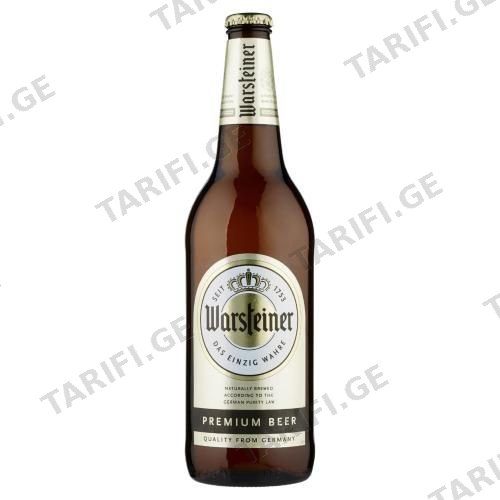 ვარშტაინერი ლუდი შუშის 0.66 ლ