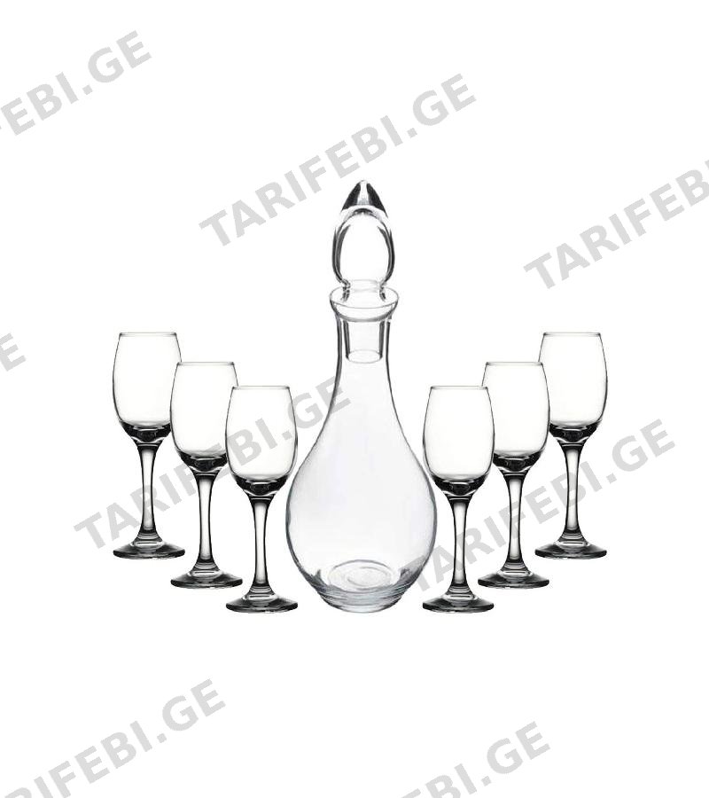 დოქი ჭიქებით (6ც) #95485 PASABAHCE